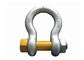Bow Shackle 4 Times Breaking Load With High Strength Forged Carbon Steel Die Forging 2 ton - 120 ton