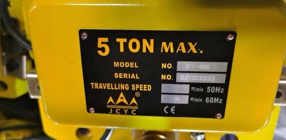 M5 Work Level Electric Chain Hoist With Dual Lifting Speed