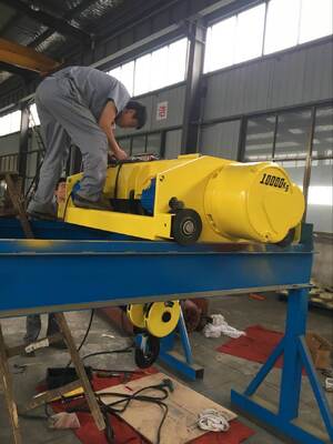 10 Ton Double Girder Rail Electric Wire Rope Hoist With Electric Traveling Trolley