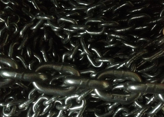 Μέγιστη ανυψωτική αλυσίδα 32mm G80, στίλβωση και μαύρες μαυρισμένες ανυψωτικές αλυσίδες