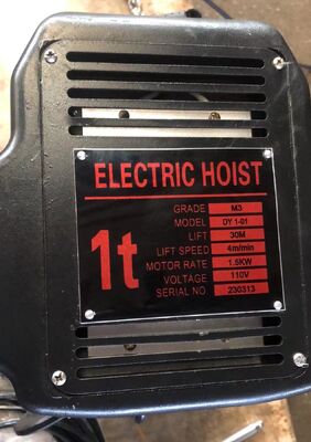 Ηλεκτρική ανύψωση αλυσίδας 380V με μήκος αλυσίδας 6m και 10m και παροχή ενέργειας 220V-690V